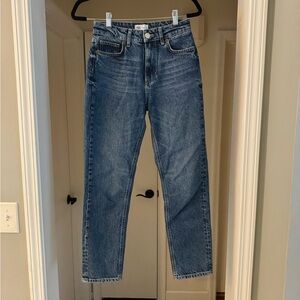 Zara Straight Leg Blue Jeans